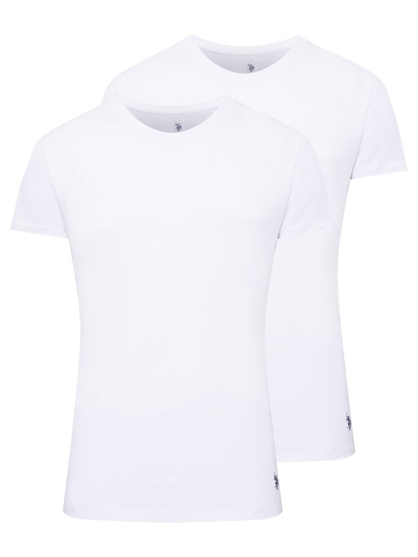 U.S. POLO ASSN. 2Pack pánské tričko 80197 bílé | Vermali.cz